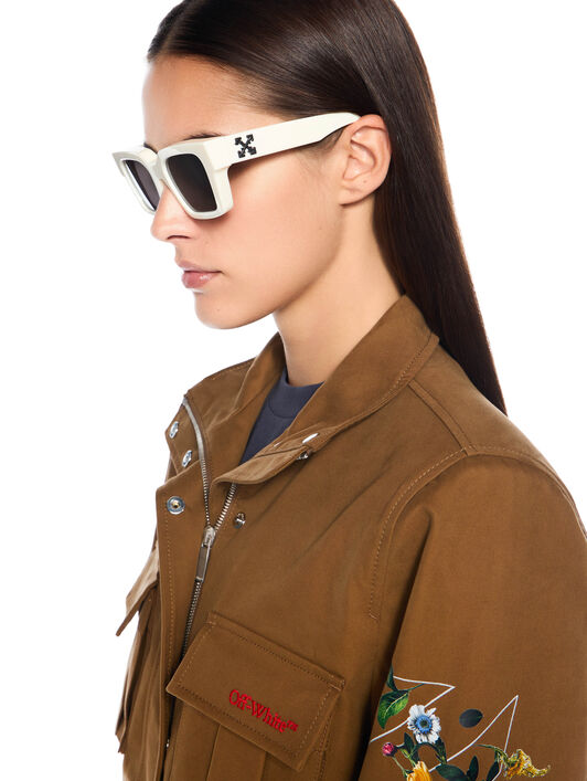 OFF WHITE Arrow Flower Field Twill Jacket BEECH-BEECH OWEL013F25FAB001