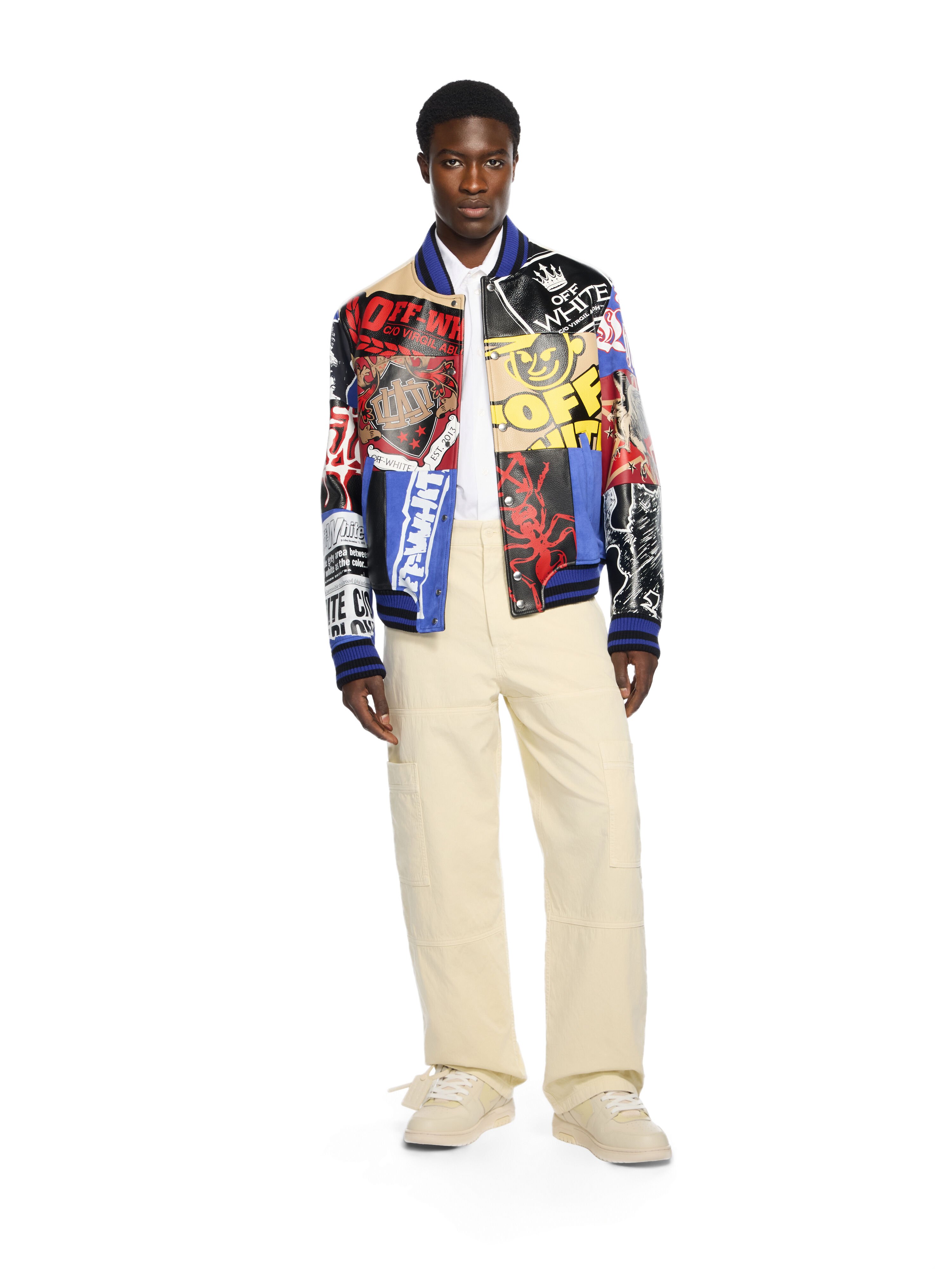 OFF WHITE Bookish Cargo Pants FROZEN DEW/FROZEN DEW OMCF04EF25FAB001