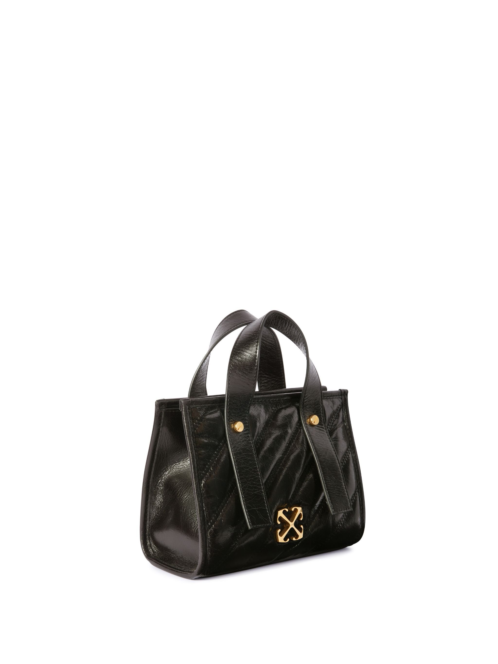 OFF WHITE Black Quilted Tote Bag BLACK OWNA238C99LEA001