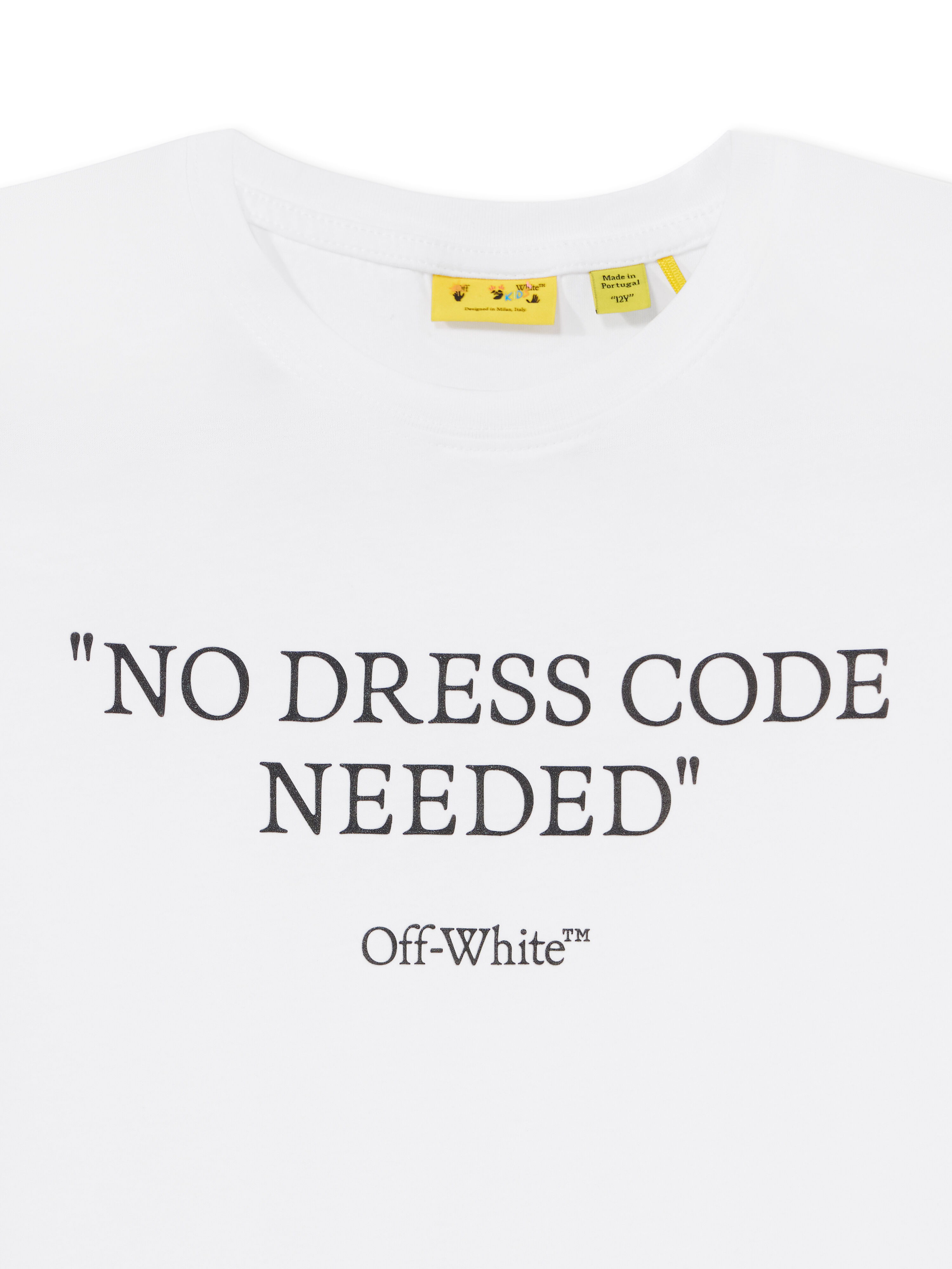 OFF WHITE Quote No Dress Code T-Shirt WHITE 44BAA002F26J00I