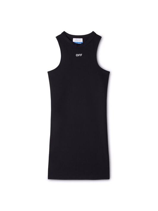 OFF WHITE Sleek Rowing Dress BLACK OWDB463C99JER001