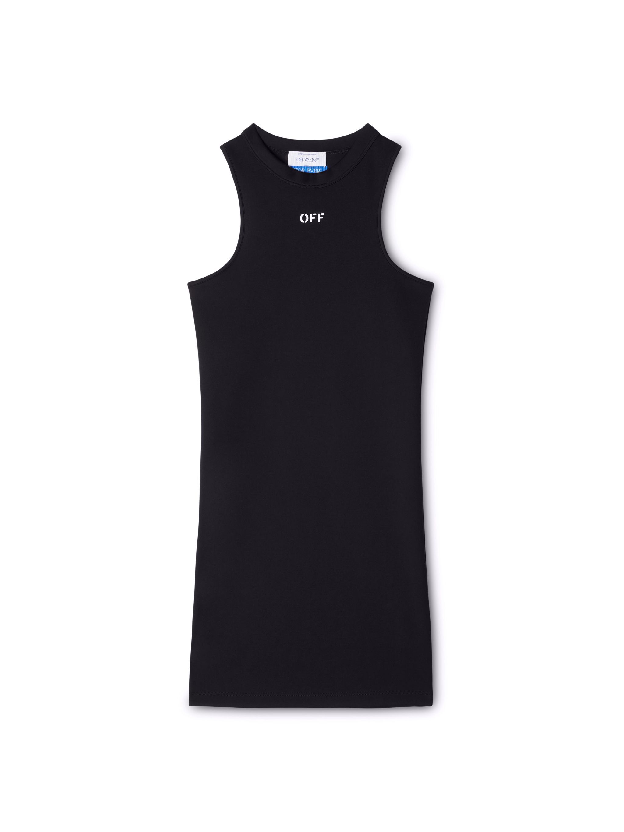 OFF WHITE Sleek Rowing Dress BLACK OWDB463C99JER001