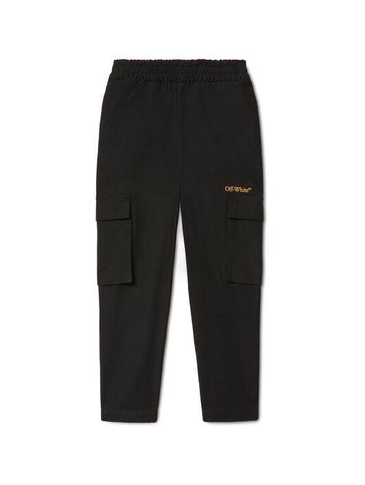 OFF WHITE Diagonal Bookish Cargo Pants BLACK OBCF007S25FAB001