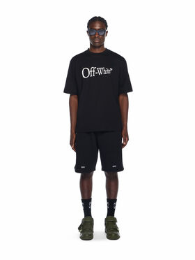 OFF WHITE Run Arrow Skate Logo T-Shirt BLACK - WHITE OMAA120F25JER00F
