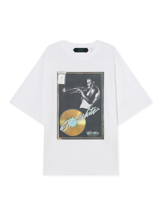 Miles Davis Certified Gold Skate T-Shirt OFF WHITE Miles Davis Certified Gold Skate T-Shirt WHITE 44MAA120W26J003