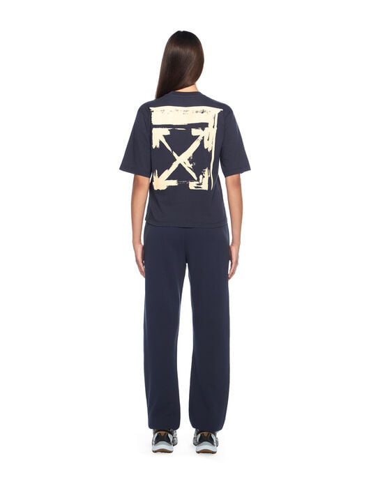 OFF WHITE Ink Arrow Boxy T-Shirt DARK SAPPHIRE-DOUBLE CREAM OWAA124F25JER005