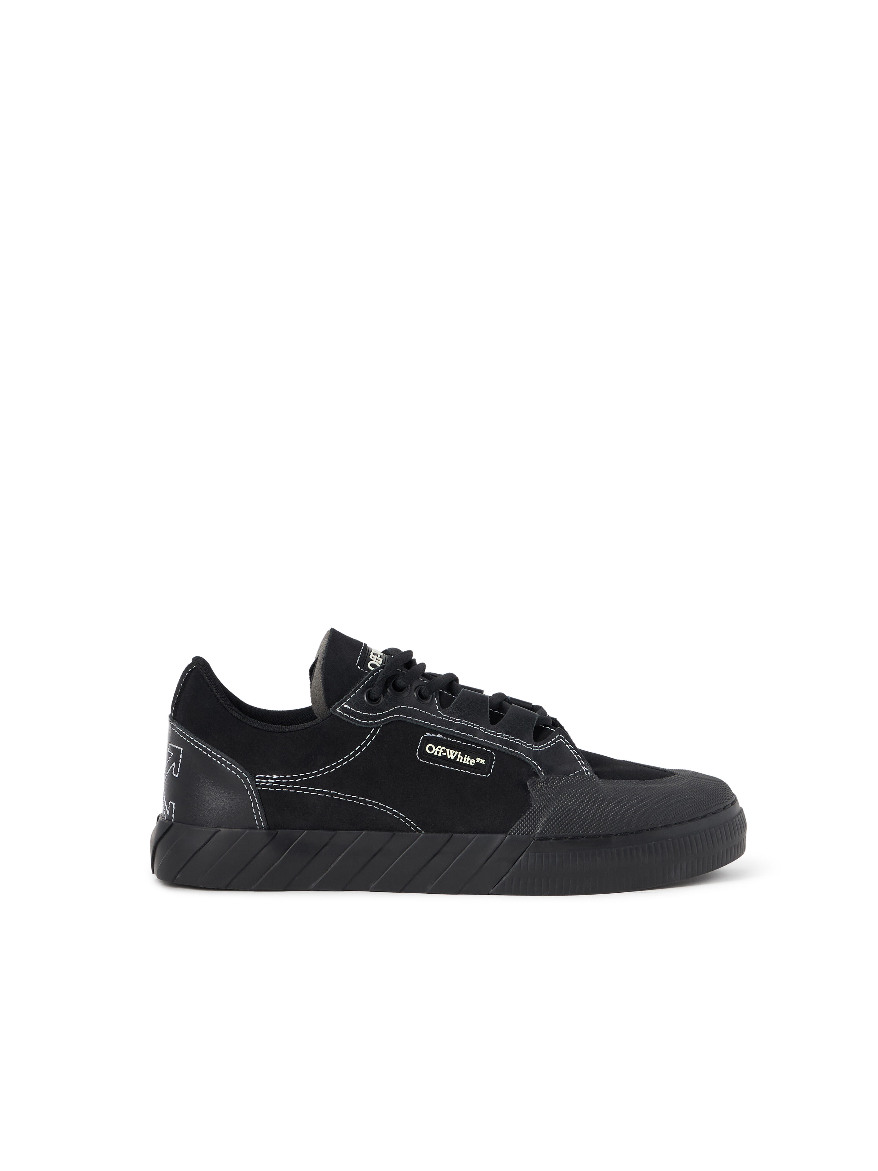 off white vulc black suede