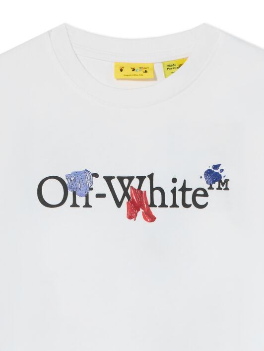 Paint Splash Short Sleeve T-Shirt OFF WHITE Paint Splash Short Sleeve T-Shirt WHITE 44BAA002F26J009
