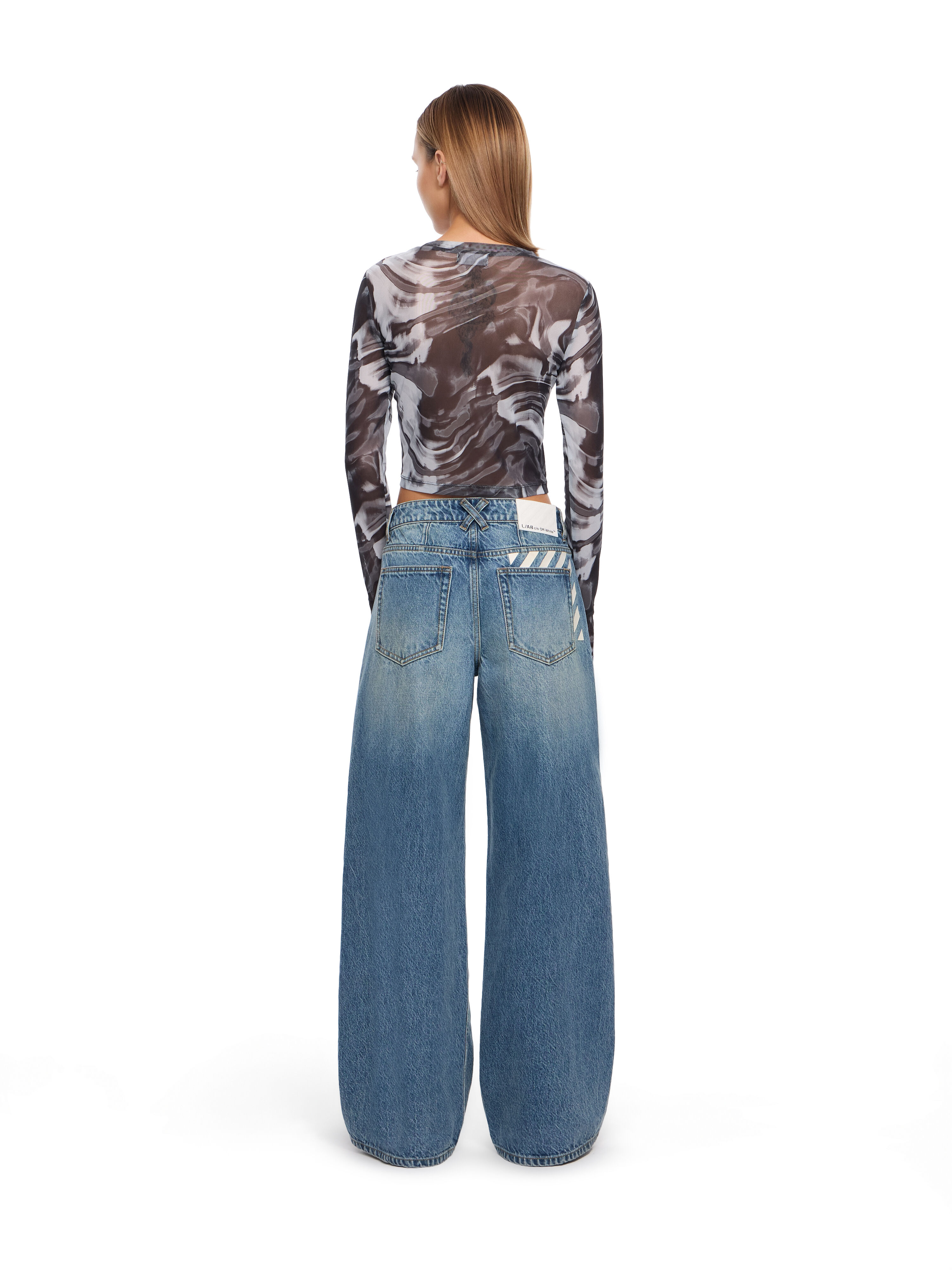 LAB L/AB Low Rise Extreme Baggy Jeans New York LABF263FM00021M