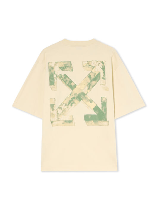 OFF WHITE Cloudy Arrow Skate Logo Tee FROZEN DEW - ALFAALFA OMAA120F25JER00G