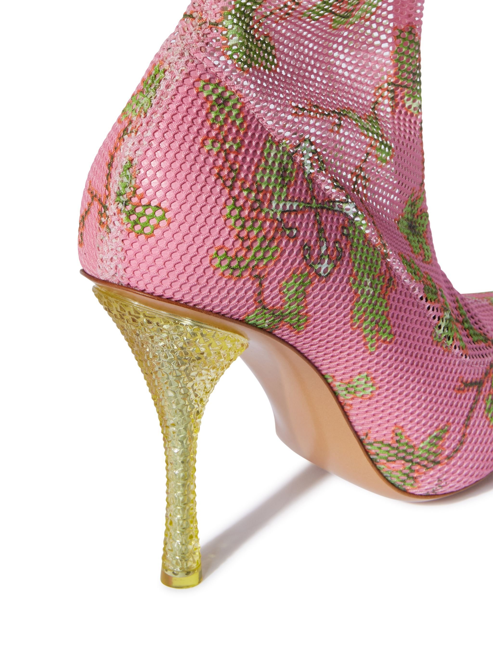 OFF WHITE Crystal Printed Mesh Cuissard PINK OWIE043F24MAT003