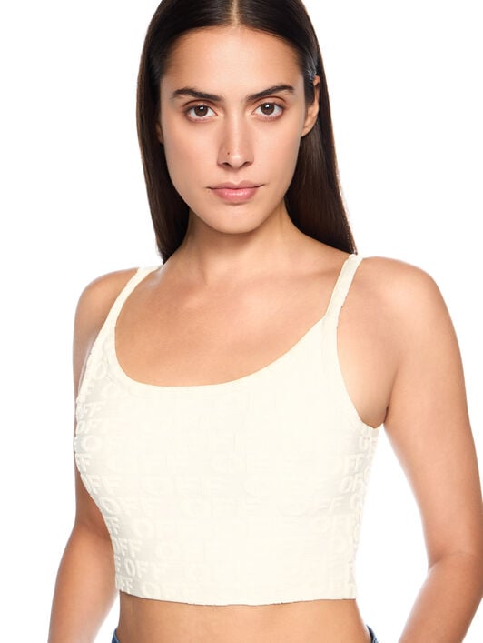 Monogram Terry Top OFF WHITE Monogram Terry Top BEIGE - NO COLOR OWAD27KT25JER001