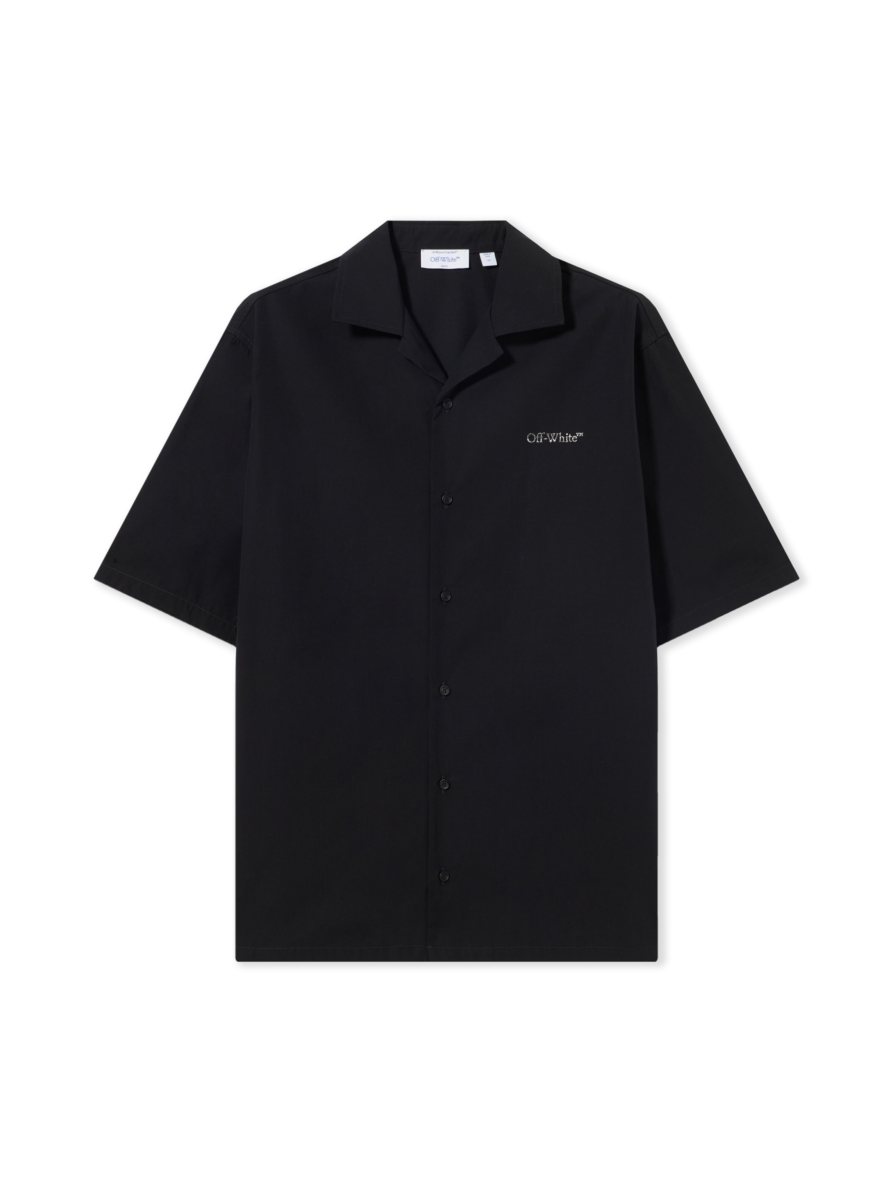 OFF WHITE Metal Arr Popl Bowl Shirt BLACK 44XGG01FS26F003