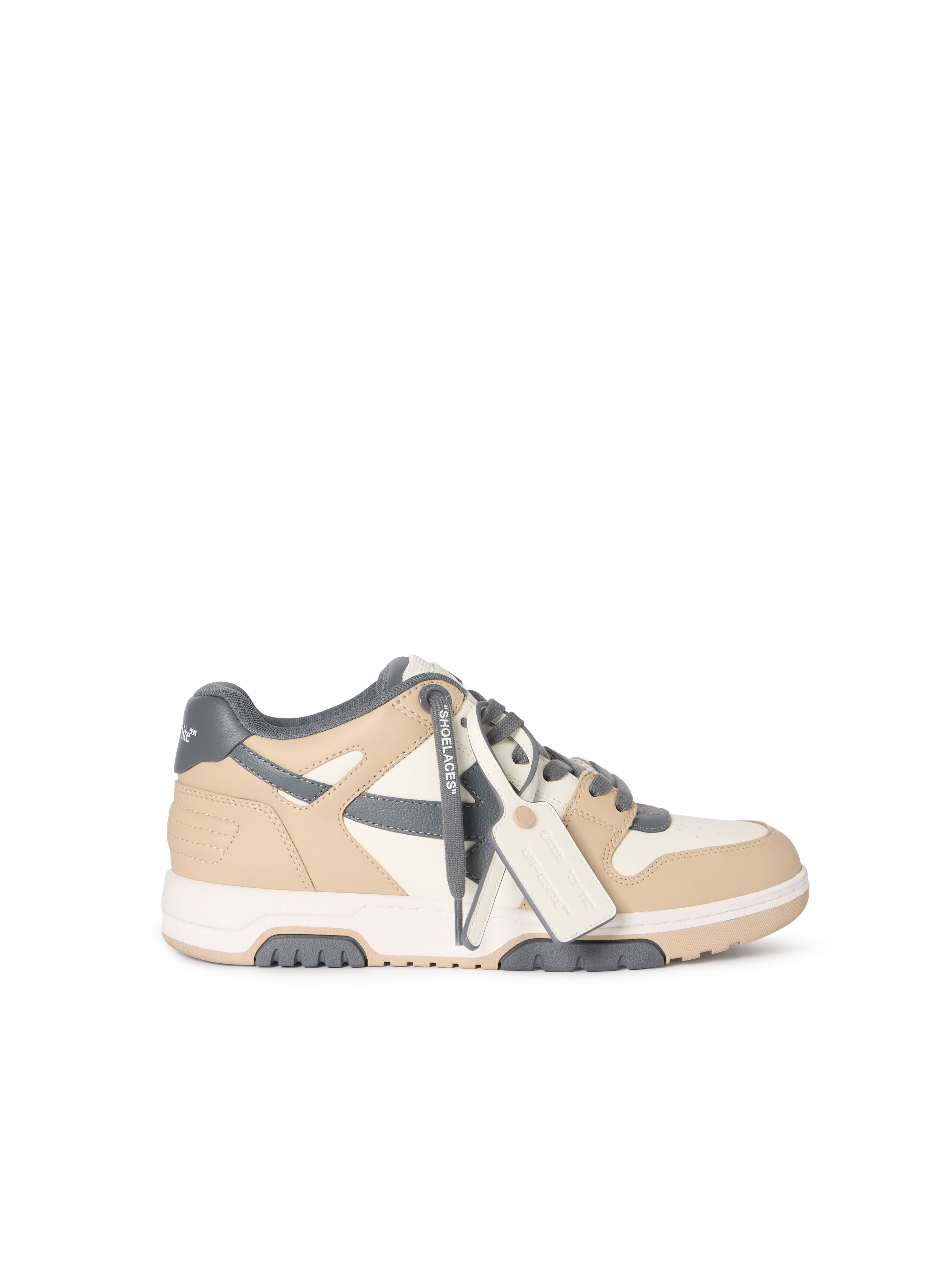 OFF WHITE Out Of Office Sneakers BEIGE - DARK GREY OMIA189S26LEA003