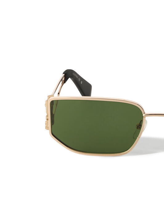 OFF WHITE Allen Green Lens Sunglasses SHINY WHITE OW1027765560