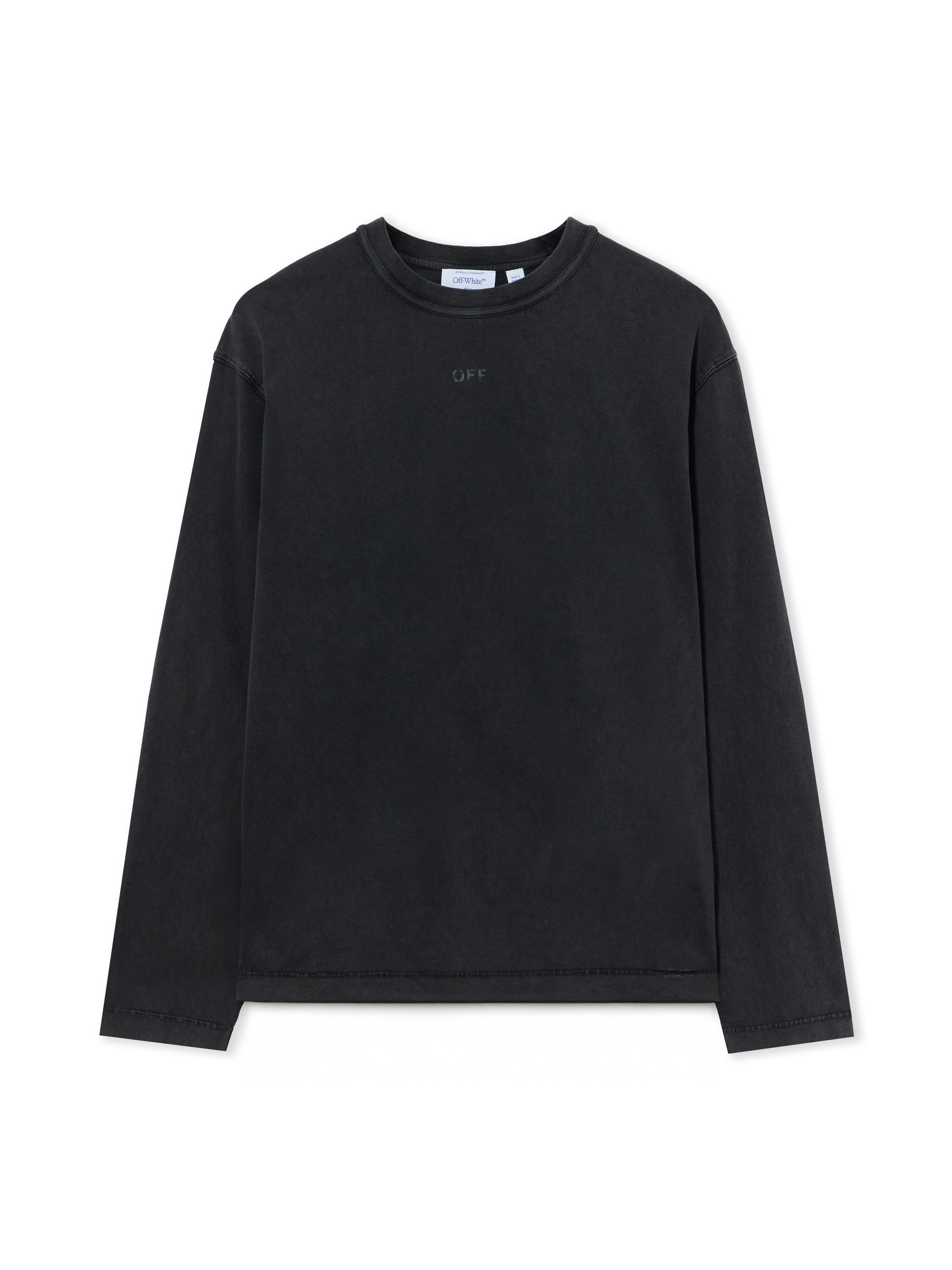 Swimming Face Long Sleeve T-Shirt OFF WHITE Swimming Face Long Sleeve T-Shirt VINTAGE BLACK 44MAB09KF26J003