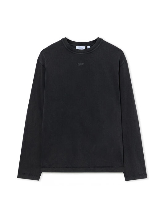 Swimming Face Long Sleeve T-Shirt OFF WHITE Swimming Face Long Sleeve T-Shirt VINTAGE BLACK 44MAB09KF26J003