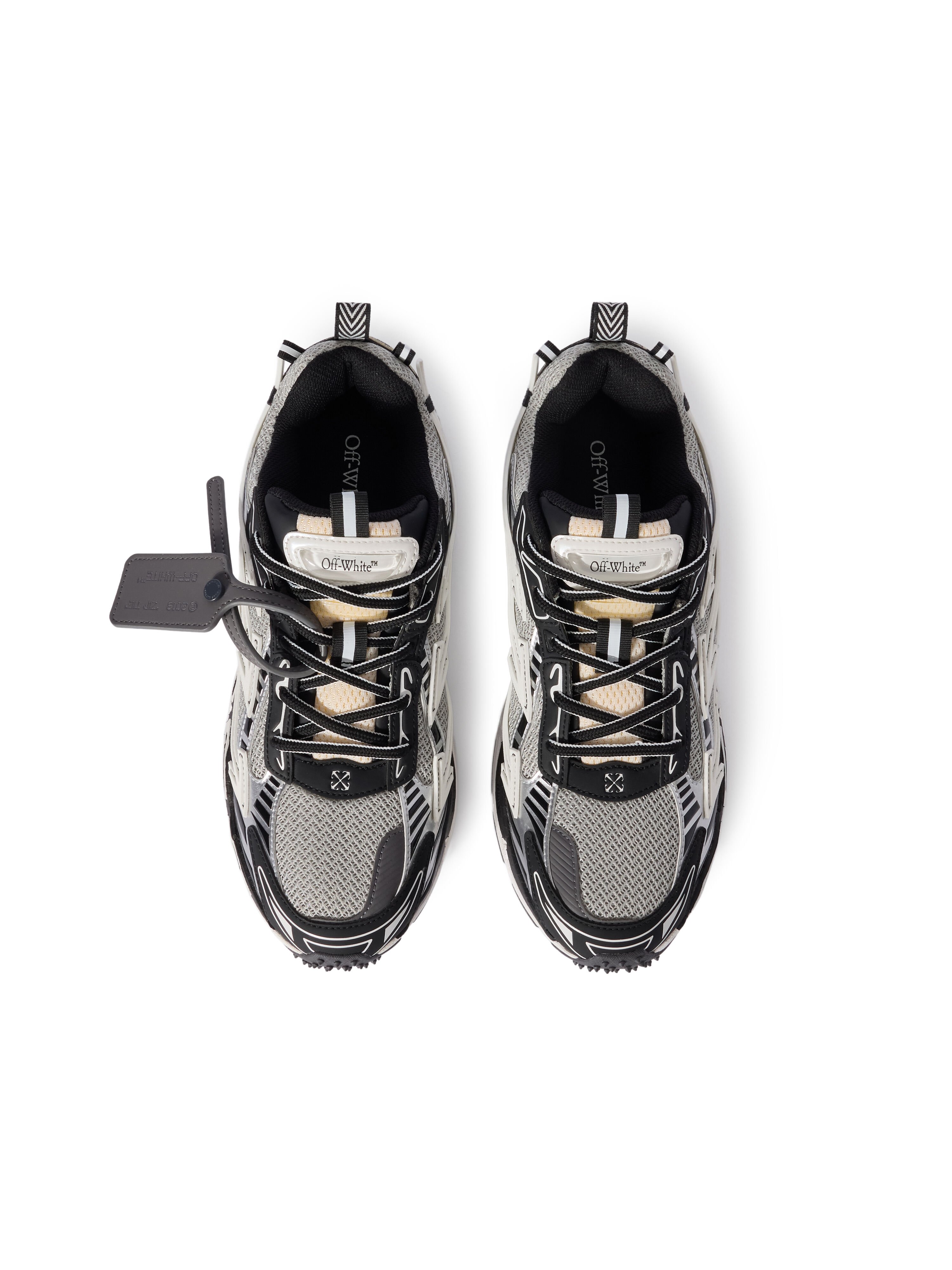 OFF WHITE Be Right Back Sneakers LIGHT GREY - BLACK OMIA295C99FAB001