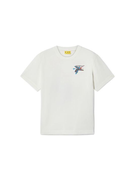 OFF WHITE Paint Arrow T-Shirt WHITE OBAA002S25JER00D