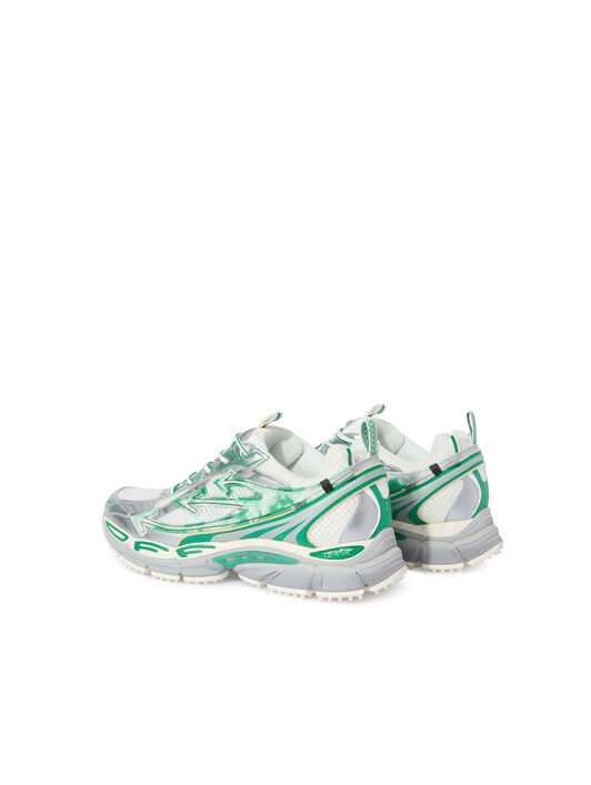 OFF WHITE Sneakers Be Right Back Argento/Turchese VERDE OMIA295S25FAB004