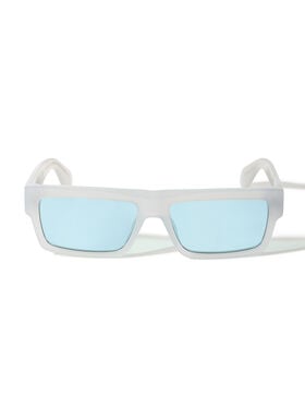 OFF WHITE Montgomery Light Blue Lens Sunglasses Shiny Black OW1035094056