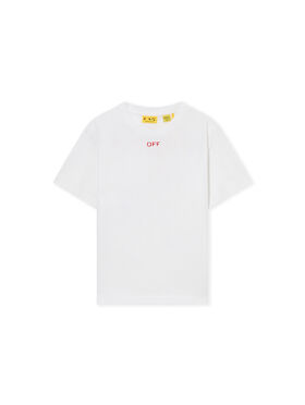 OFF WHITE Arrow Paint Tee S/S WHITE RED 44BAA002S26J006