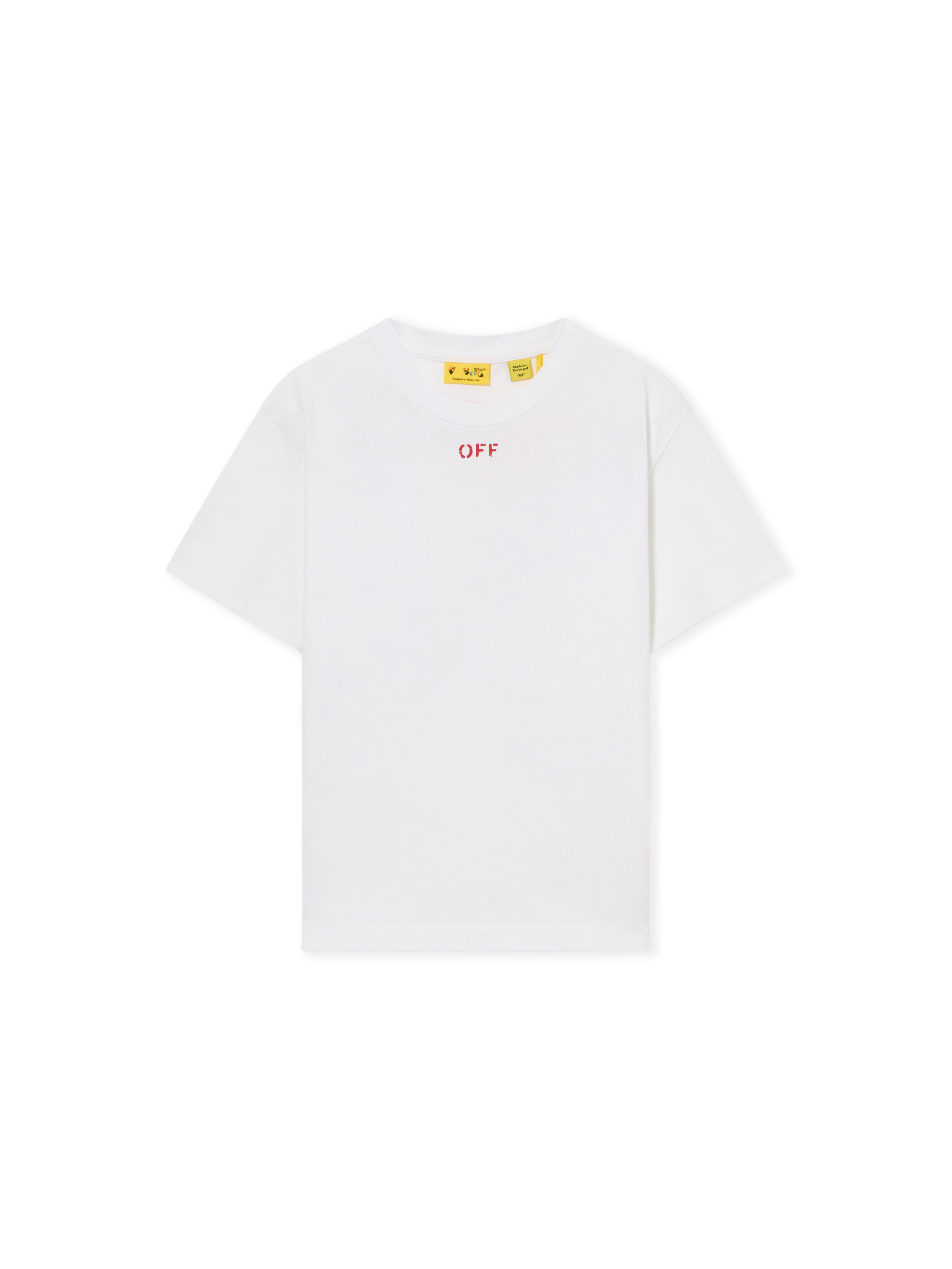 OFF WHITE Arrow Paint Tee S/S WHITE RED 44BAA002S26J006