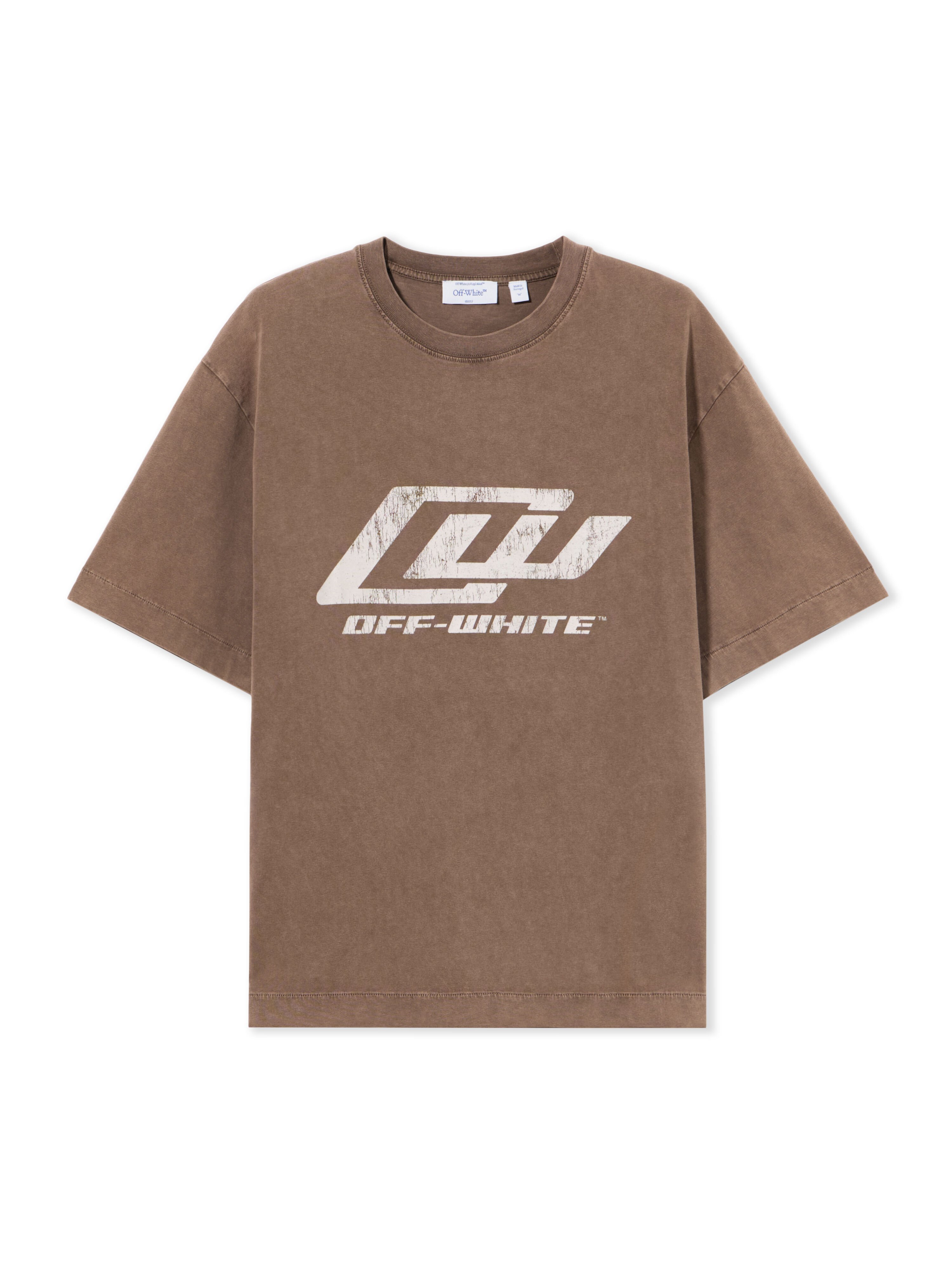OFF WHITE Owr Skate S/S Tee FADE OUT SLATE BLA 44MAA120S26J00Z