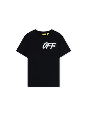 OFF WHITE Shared Logo Short Sleeve T-Shirt BLACK 44BAA002F26J002