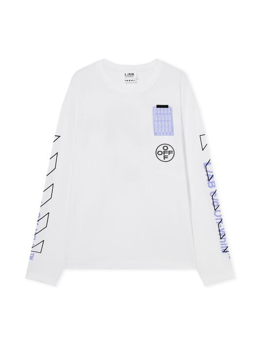 LAB L/AB Off Active Long-Sleeved T-Shirt WHITE 44LABF26T076
