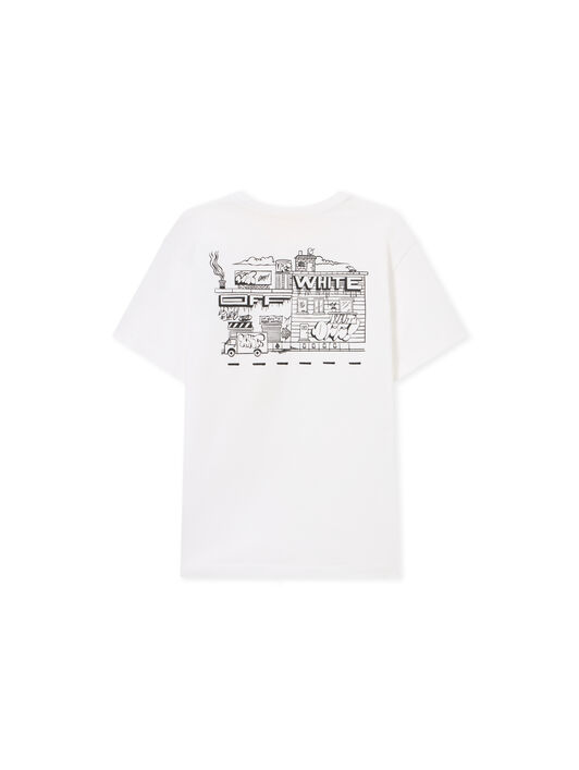 OFF WHITE Graffiti Tee S/S WHITE 44BAA002S26J003