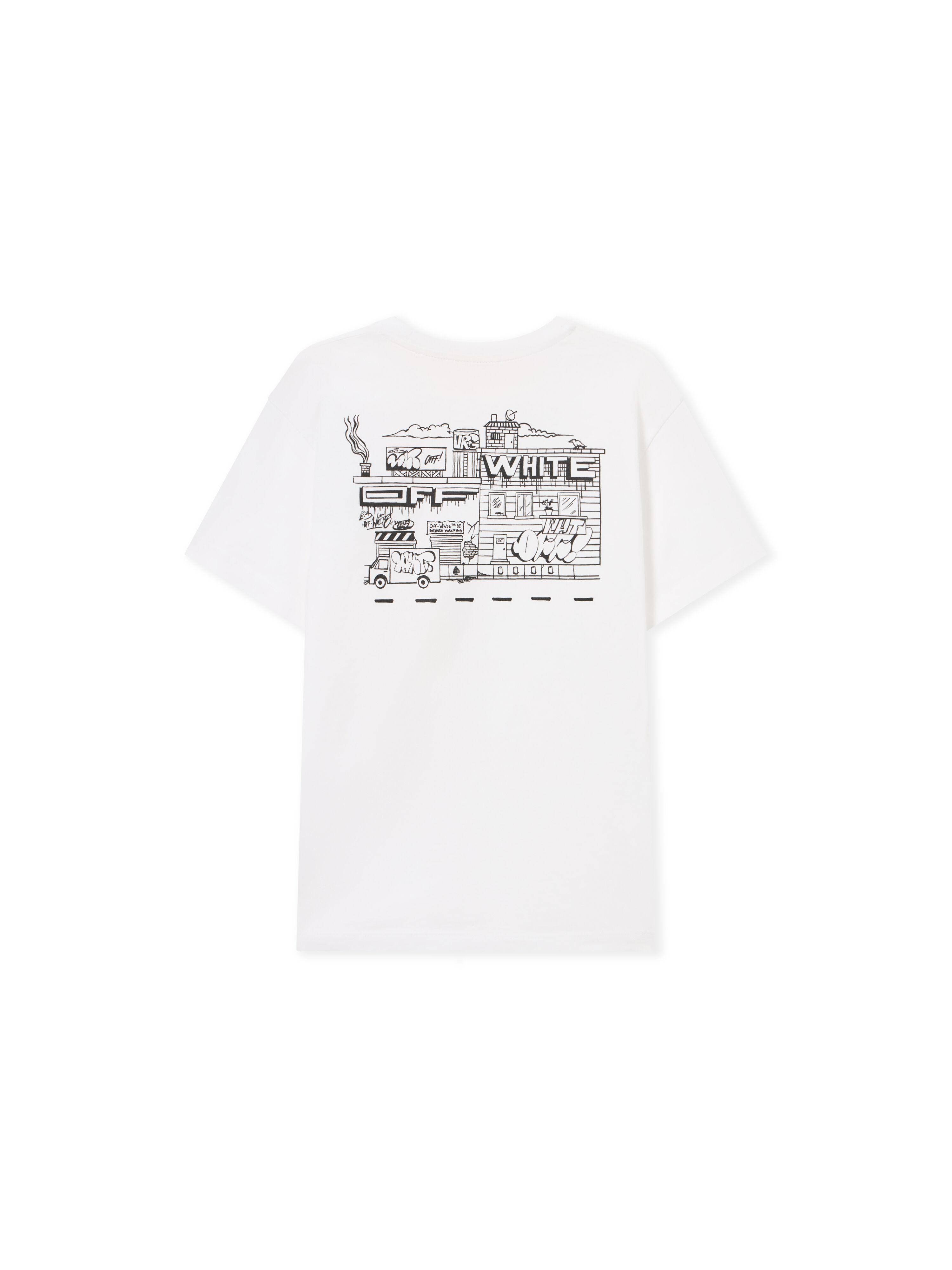 OFF WHITE Graffiti Tee S/S WHITE 44BAA002S26J003