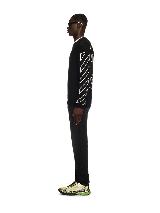 OFF WHITE Black Arrow Skinny Jeans BLACK OMYA18LS25DEN002