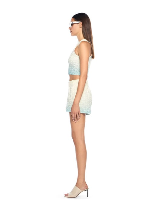 Terry Gradient Shorts OFF WHITE Terry Gradient Shorts LIGHT BLUE - BEIGE OWCB05AT25JER001