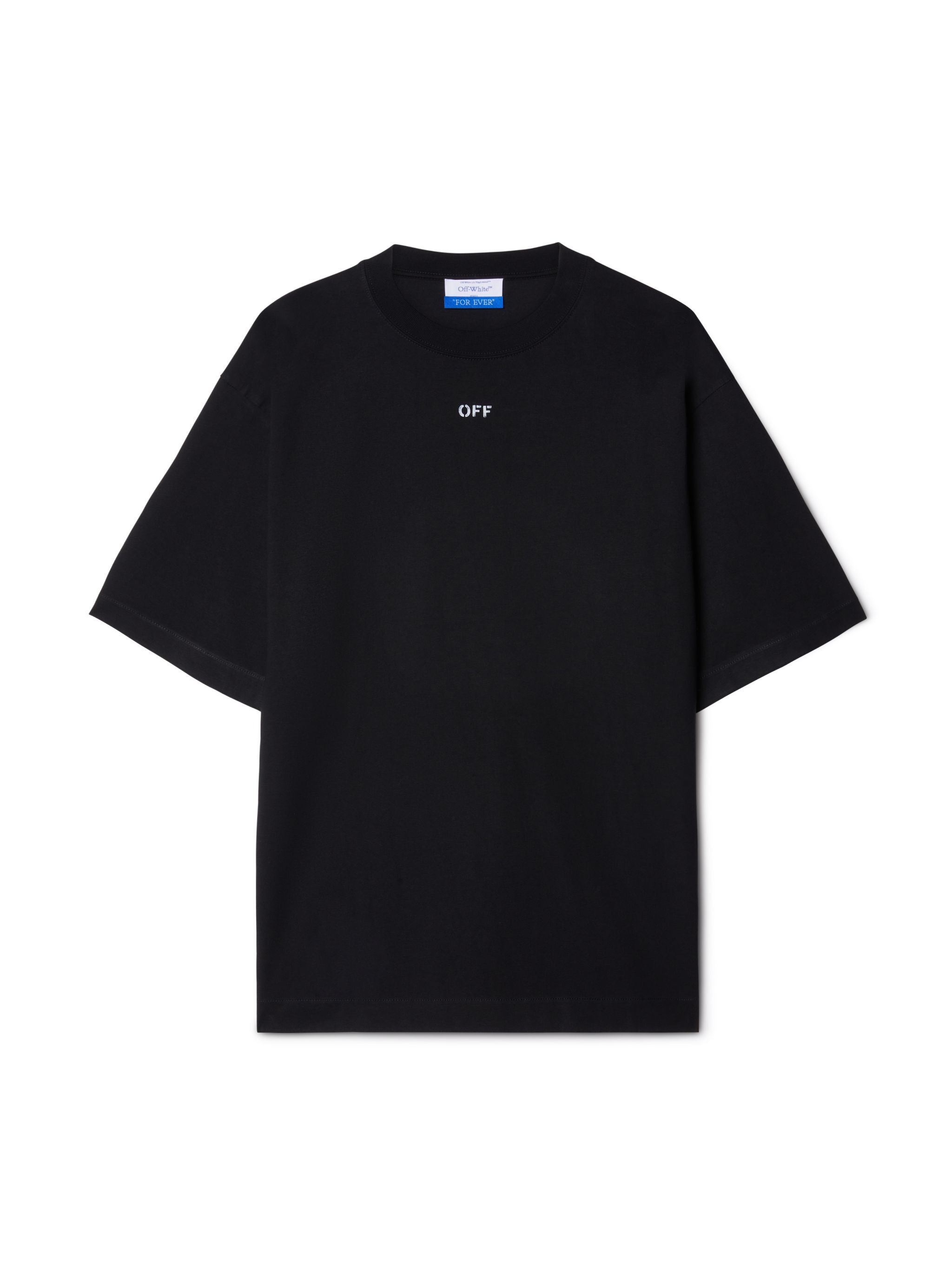 OFF WHITE Schwarzes Kurzärmeliges Skate T-Shirt Mit Off-Logo SCHWARZ OMAA120C99JER005