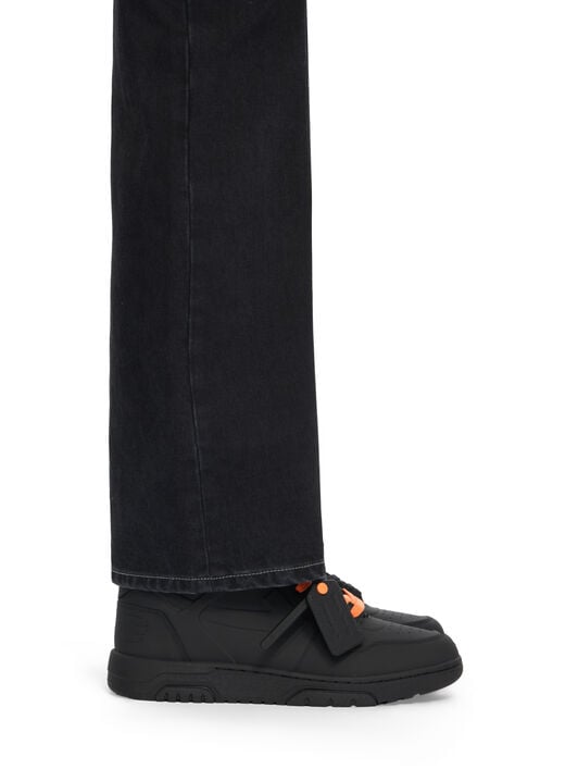 OFF WHITE Out Of Office Molded Sneakers BLACK - ORANGE OMIA189S26MAT001