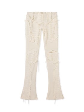 OFF WHITE Tweed Slim Pants WHITE - NO COLOR OWCA197W25FAB002