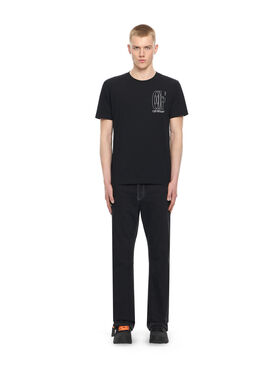 OFF WHITE Outl Dbl Arr S/S Slim Tee BLACK 44MAA027S26J003