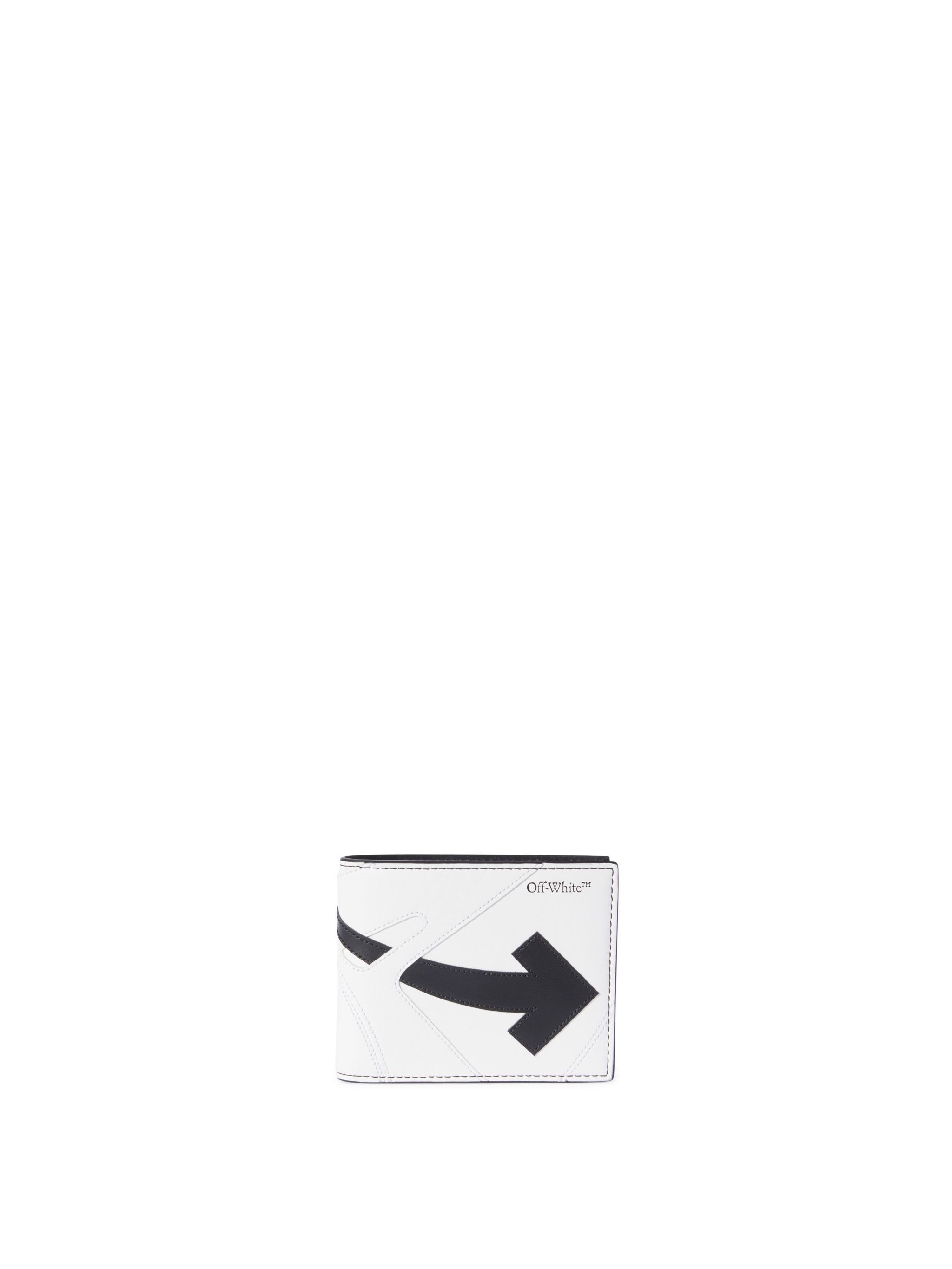 OFF WHITE Schwarzes ooo Sneaker Bifold Geldbeutel WEISS OMNC093C99LEA001