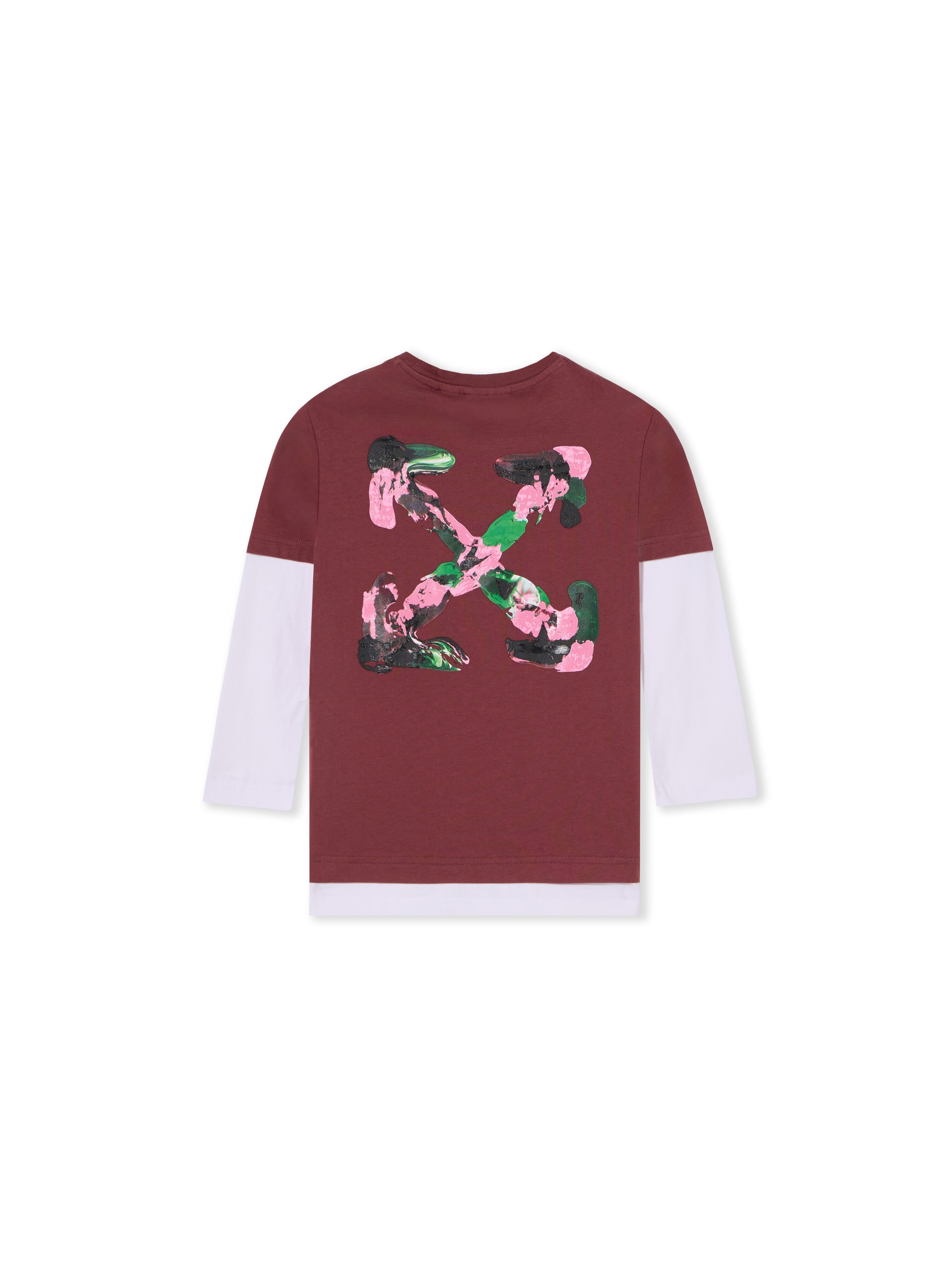 Arrow Acrylic Double Layer Long Sleeve T-Shirt OFF WHITE Arrow Acrylic Double Layer Long Sleeve T-Shirt RED MAHOGANY 44GAB00CF26J001