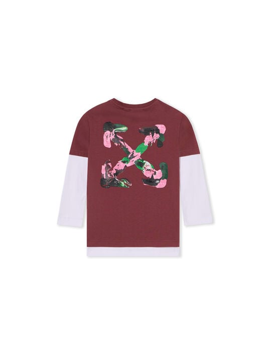 Arrow Acrylic Double Layer Long Sleeve T-Shirt OFF WHITE Arrow Acrylic Double Layer Long Sleeve T-Shirt RED MAHOGANY 44GAB00CF26J001