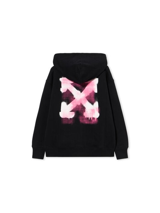 Arrow Spray Hoodie Zip Up OFF WHITE Arrow Spray Hoodie Zip Up BLACK - FUCHSIA OGBE001F25FLE001