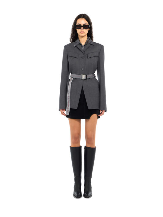 Industrial Belt Toybox Jacket OFF WHITE Industrial Belt Toybox Jacket Dark Grey Melange Dark Grey Melange 2FG00477T