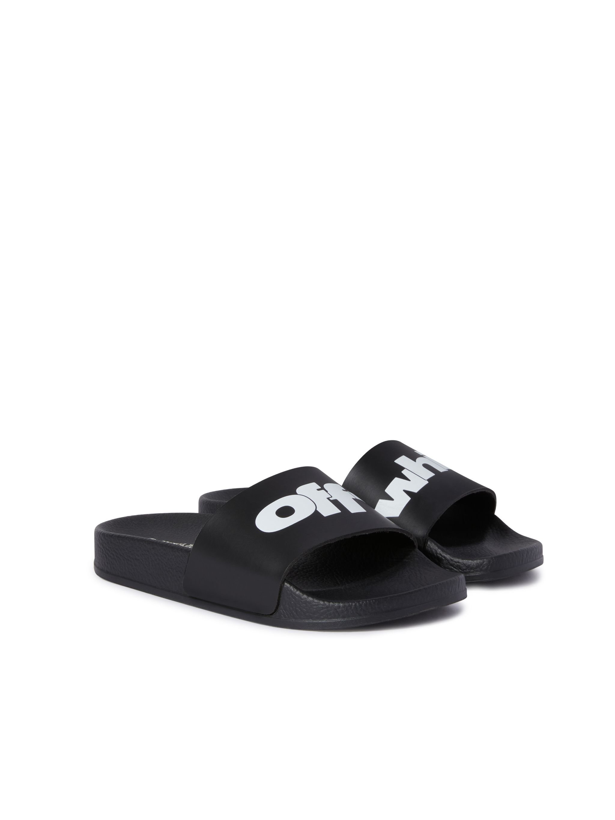 OFF WHITE Slides Con Logo NERO OBIC001S25MAT001