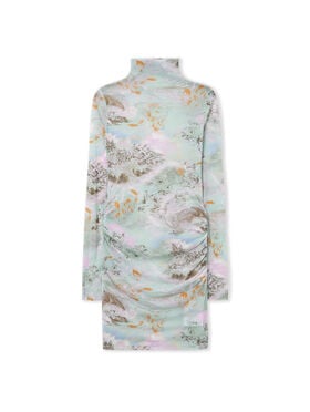 OFF WHITE Light Jersey Storytel Dress Storytelling-Persimmon Orange 2DB55TS26JER001