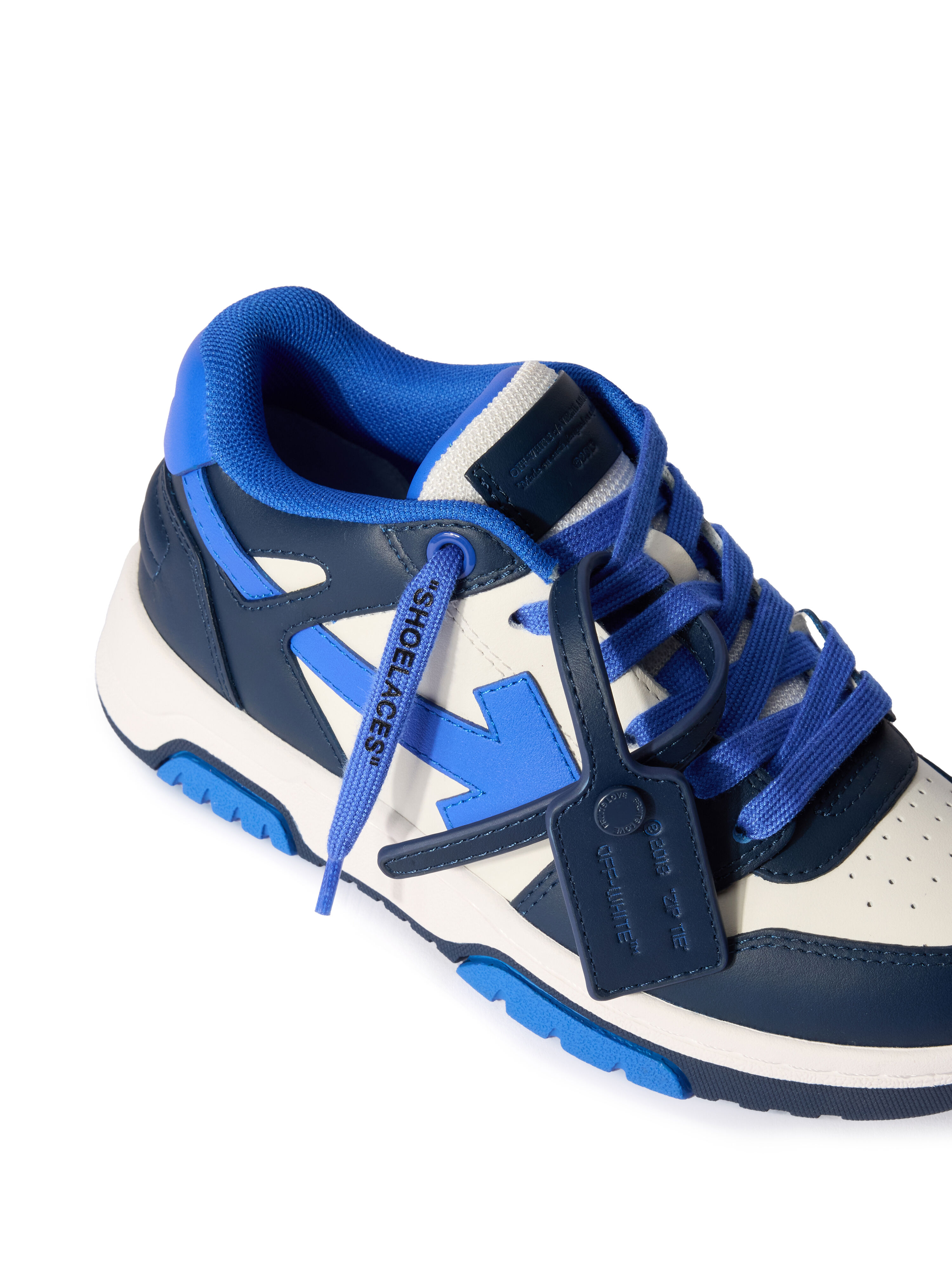 OFF WHITE Out Of Office Sneakers WHITE - NAVY BLUE OBIA011F25LEA001