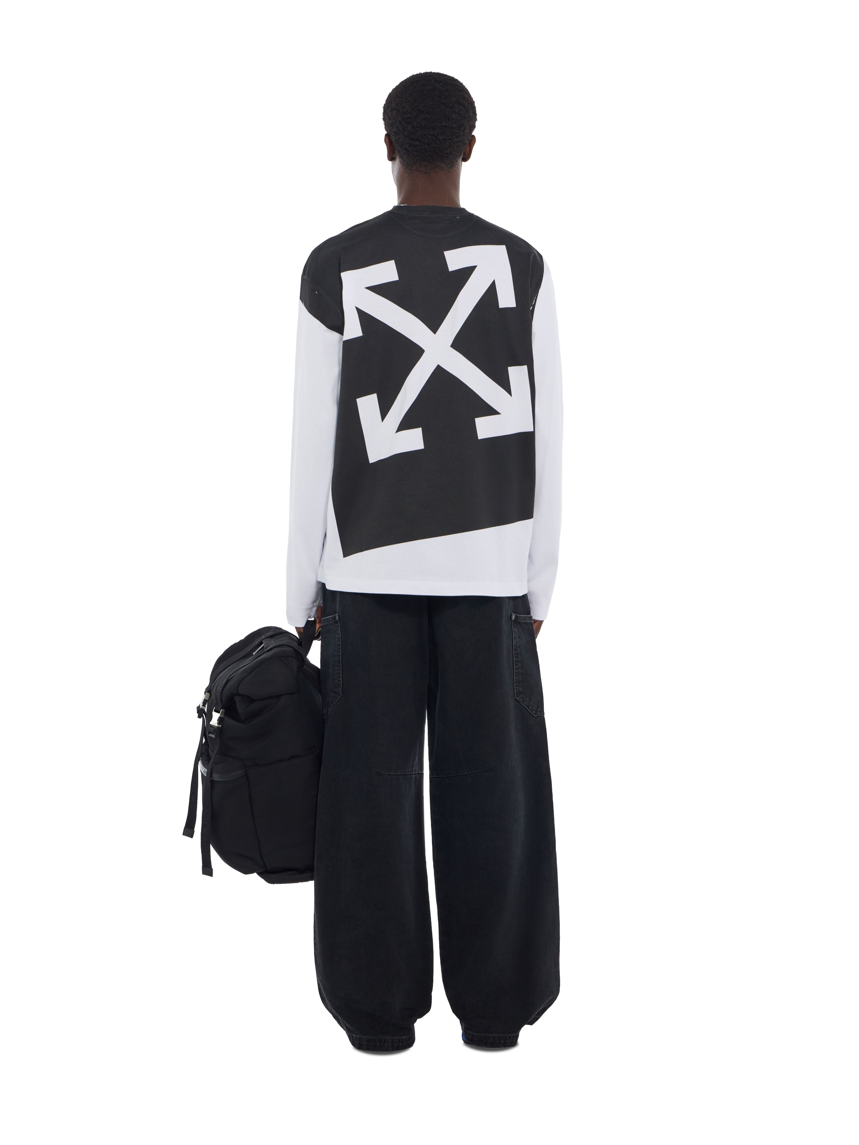 Negative Arrow Skate Long Sleeve T-Shirt OFF WHITE Negative Arrow Skate Long Sleeve T-Shirt WHITE 44MAB09CF26J001
