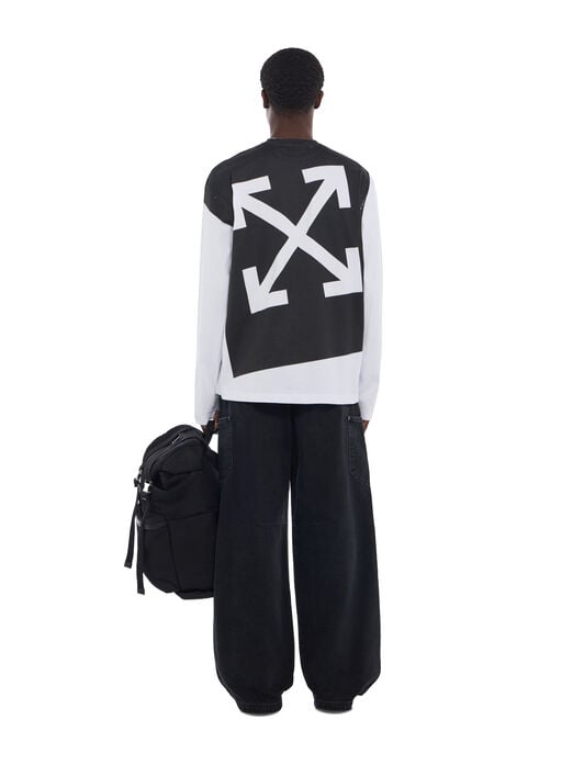 Negative Arrow Skate Long Sleeve T-Shirt OFF WHITE Negative Arrow Skate Long Sleeve T-Shirt WHITE 44MAB09CF26J001