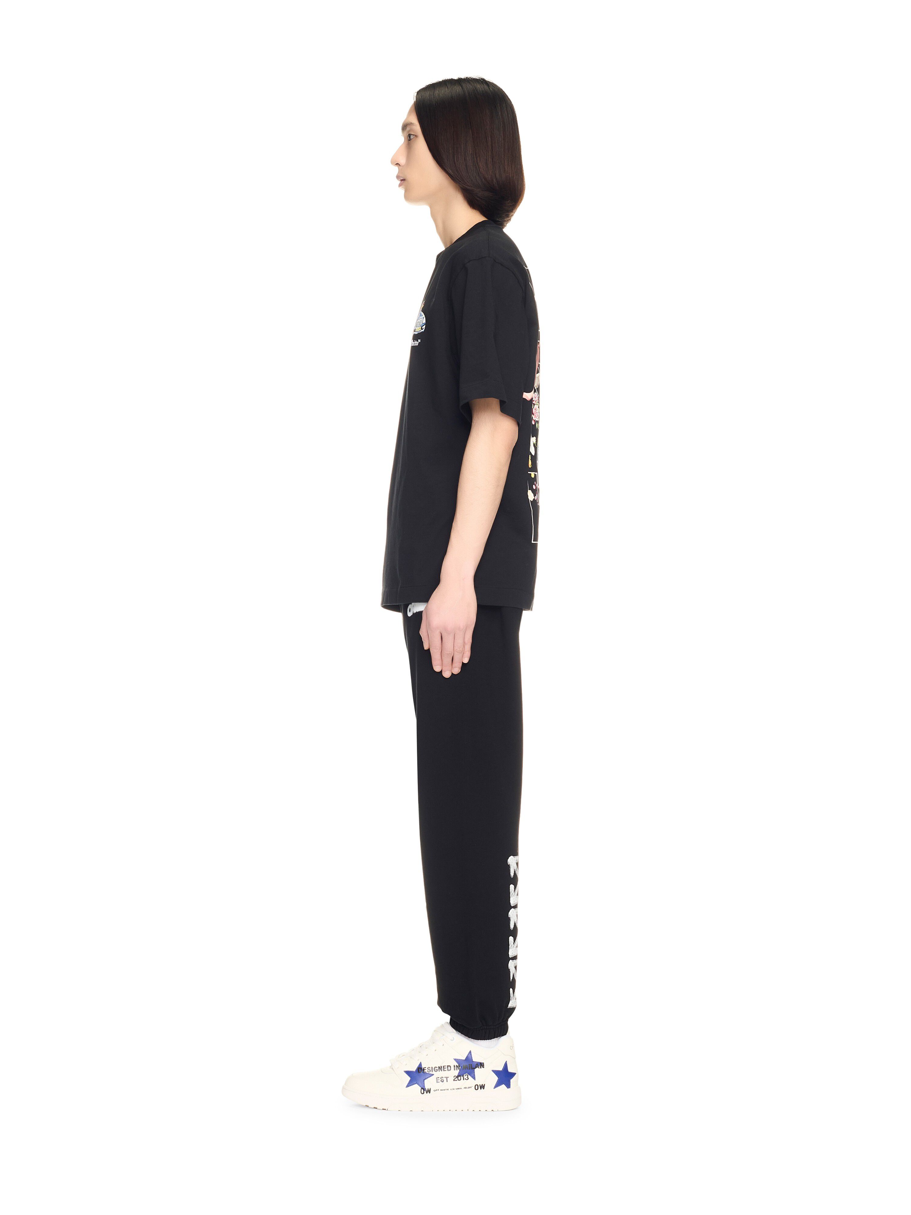 OFF WHITE Black Spray Arrow Sweatpants BLACK OMCH057S25FLE001