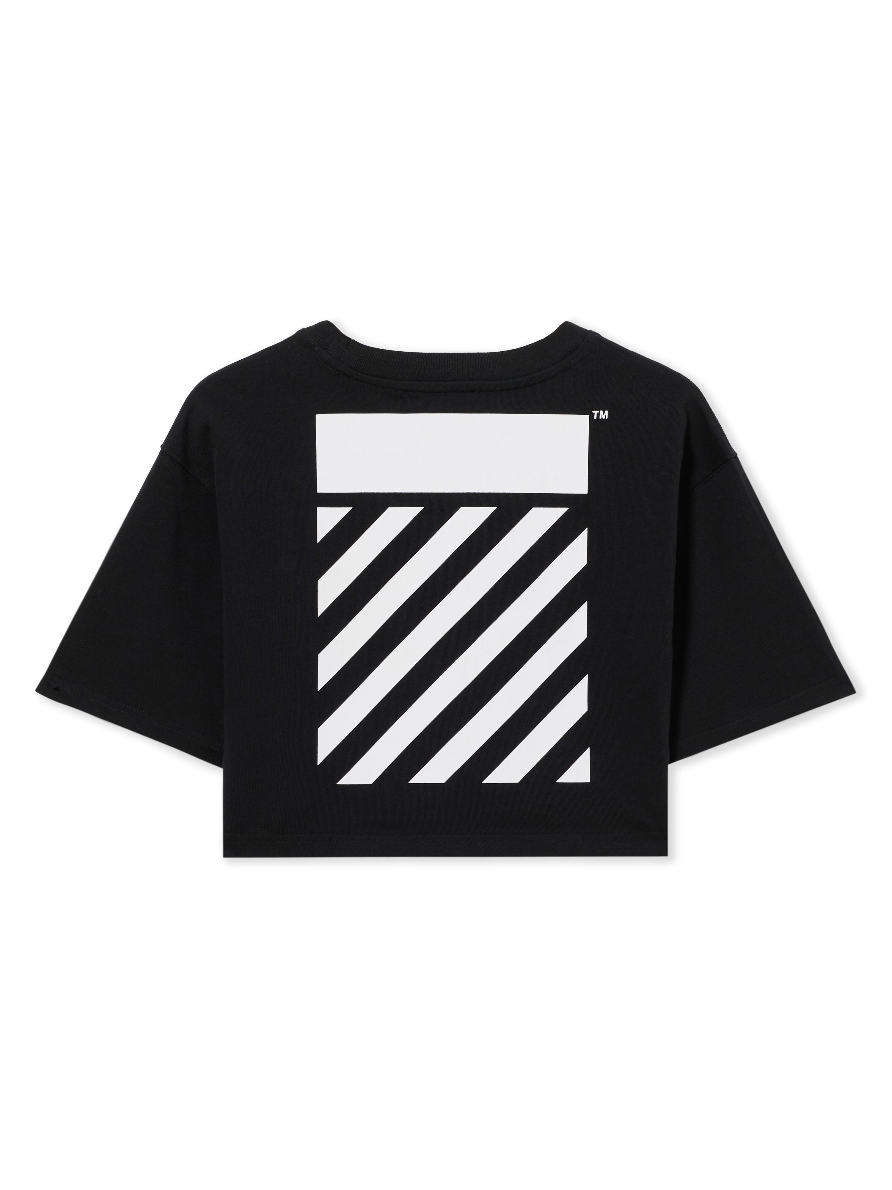 LAB L/AB Diagonal Crop T-Shirt Black Night LABF2639A00037T